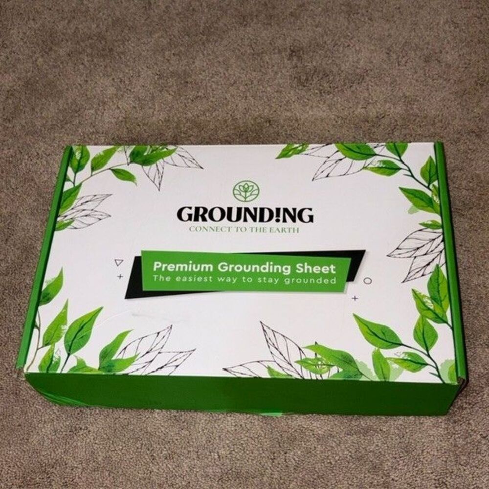GROUND!NG Premium Grounding Fitted Sheet Queen Sz 60”x80” 153cm x 203cm New Open